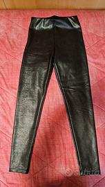 Leggings Tezenis Effetto Ecopelle Lucida Nero