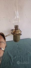 APPLIQUE LAMPADA NAVALE VINTAGE OTTONE BASCULANTE