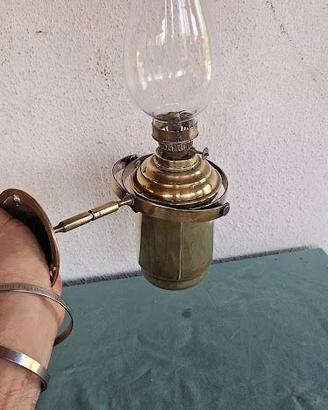 APPLIQUE LAMPADA NAVALE VINTAGE OTTONE BASCULANTE