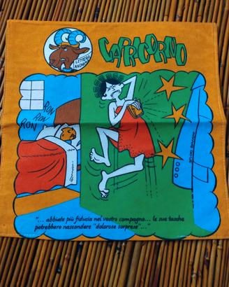 Copri cuscino vintage anni 80 serie oroscopo humor