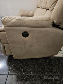 divano 2 posti reclinabile