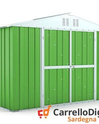 Box giardino lamiera zincata 327x155 verde chiaro