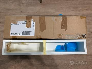 Mensola a 2 scomparti - Bianco opaco - NUOVA