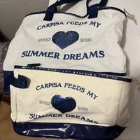 Borsa in tela + pochette coordinata