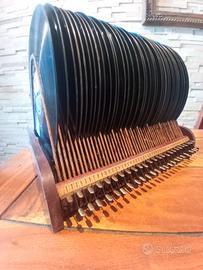 antico selezionatore dischi grammofano.