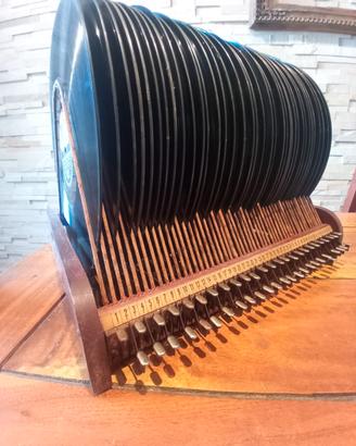 antico selezionatore dischi grammofano.