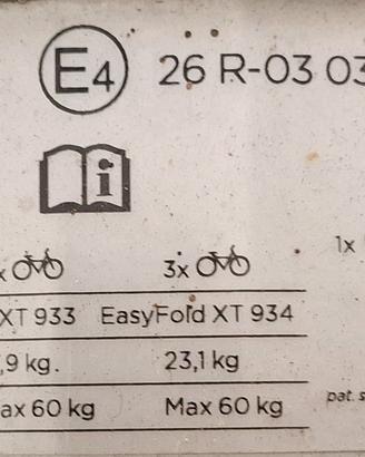 Thule EasyFold XT 3 (933) - Portabici pieghevole 2