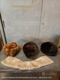 Cappelli di pelliccia e collo