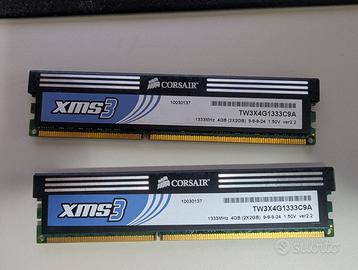RAM Corsair TW3X4G1333C9A DDR3 4 GB (2x2 GB)