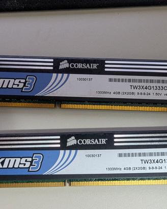 RAM Corsair TW3X4G1333C9A DDR3 4 GB (2x2 GB)