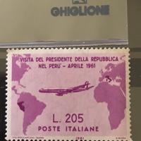 Francobolli Repubblica Italiana Gronchi rosa 1961