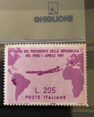 Francobolli Repubblica Italiana Gronchi rosa 1961