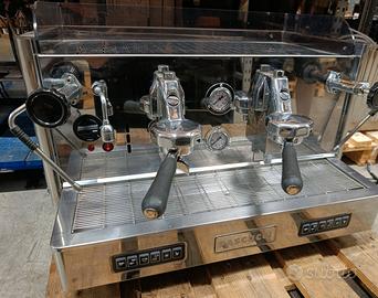 Macchina caffè 2 gruppi elettronica funzionante