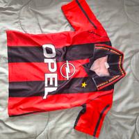 Maglia da calcio vintage Opel - Rosso e nera 