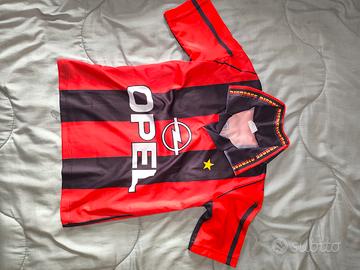 Maglia da calcio vintage Opel - Rosso e nera 