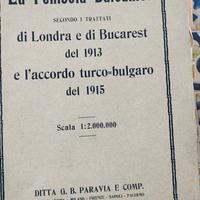 Libretto militare "la penisola balcanica" vintage