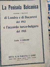 Libretto militare "la penisola balcanica" vintage