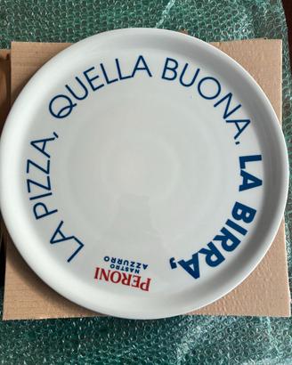 Set 4 Piatti Pizza Peroni Nastro Azzurro 33cm
