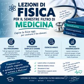 Lezioni FISICA Semestre Filtro MEDICINA