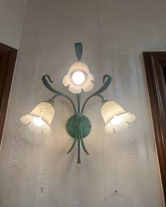 Applique vintage  da parete vintage 3 luci