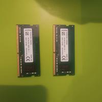 2 moduli RAM 8 giga