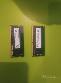 2 moduli RAM 8 giga