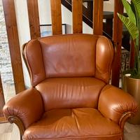Poltrona in pelle