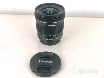 Obiettivo Ultragrandangolare Canon 10-18 STM ottim