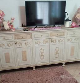 Credenzone 3M Stile ShabbyChic Color Avorio/tortor