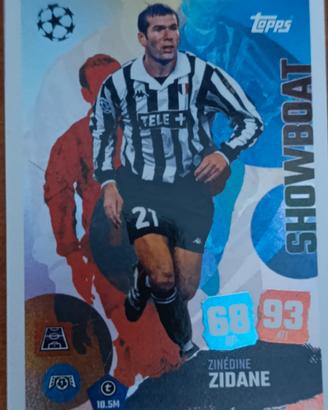 card match attax zinedine Zidane showboat