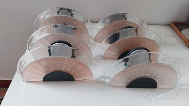 lampade appliques vintage murano due