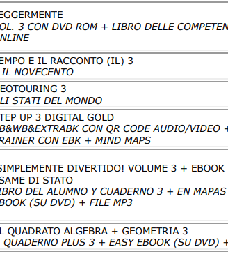 Libri scolastici Terza media