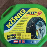 CATENE KONIG ZIP 9 RIBASSATE MISURA O90 USATE.