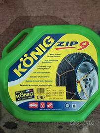 CATENE KONIG ZIP 9 RIBASSATE MISURA O90 USATE.