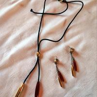 Set collana regolabile + orecchini
