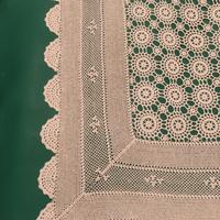 Sovracoperta uncinetto fatta a mano