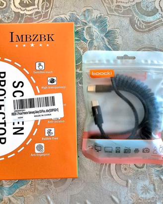 3 Vetro Samsung S25+plus + DONO cavo USB-C