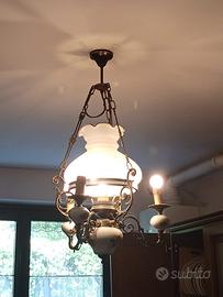 Lampadario in ottone