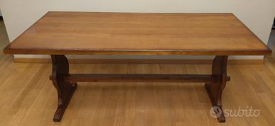 Tavolo vintage allungabile legno massello rovere