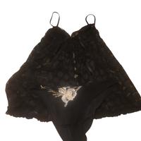 set babydoll e slip neri