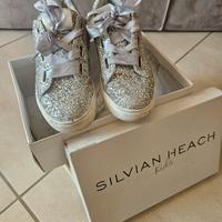 sneakers glitter argento silvian heach n.36