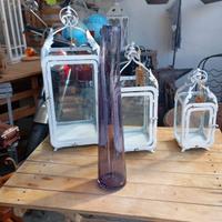 Vaso in vetro Vintage anni '70  Viola cm 50