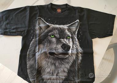 T-shirt nera Rock Eagle Usa 