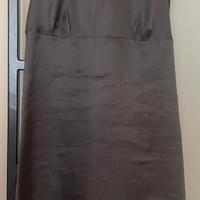 L’Autre Chose abito stile impero grigio in seta