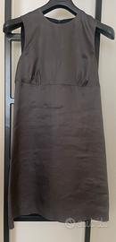 L’Autre Chose abito stile impero grigio in seta