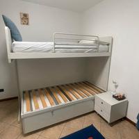 Camera Battistella - Soppalco + Letto cassettoni