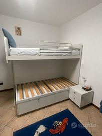 Camera Battistella - Soppalco + Letto cassettoni