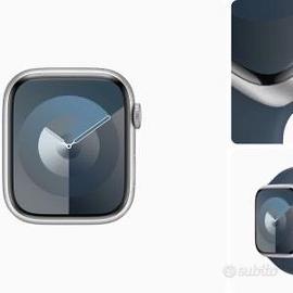 Apple Watch Serie 9, 45mm, Gps e Cellular,Silver