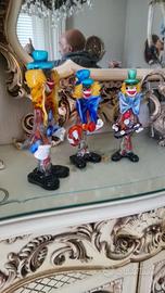 Pagliacci vetro murano