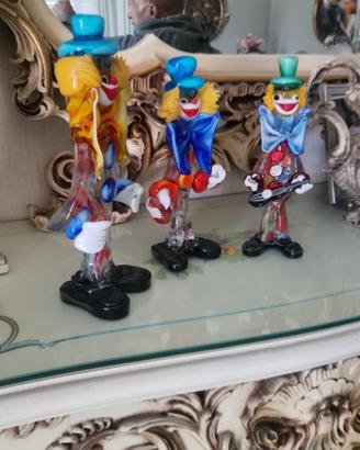 Pagliacci vetro murano